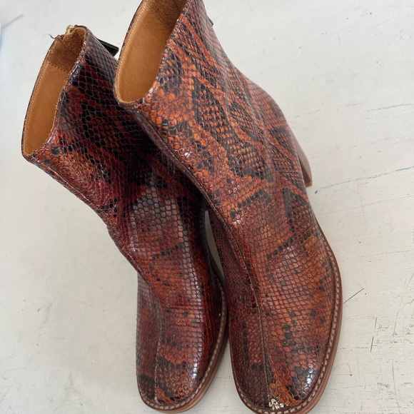 Miista brown snake skin heeled boot size: 37 - Picture 4 of 10